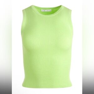 Tonita tank top by Alice + Olivia. Lime 🍋‍🟩 .